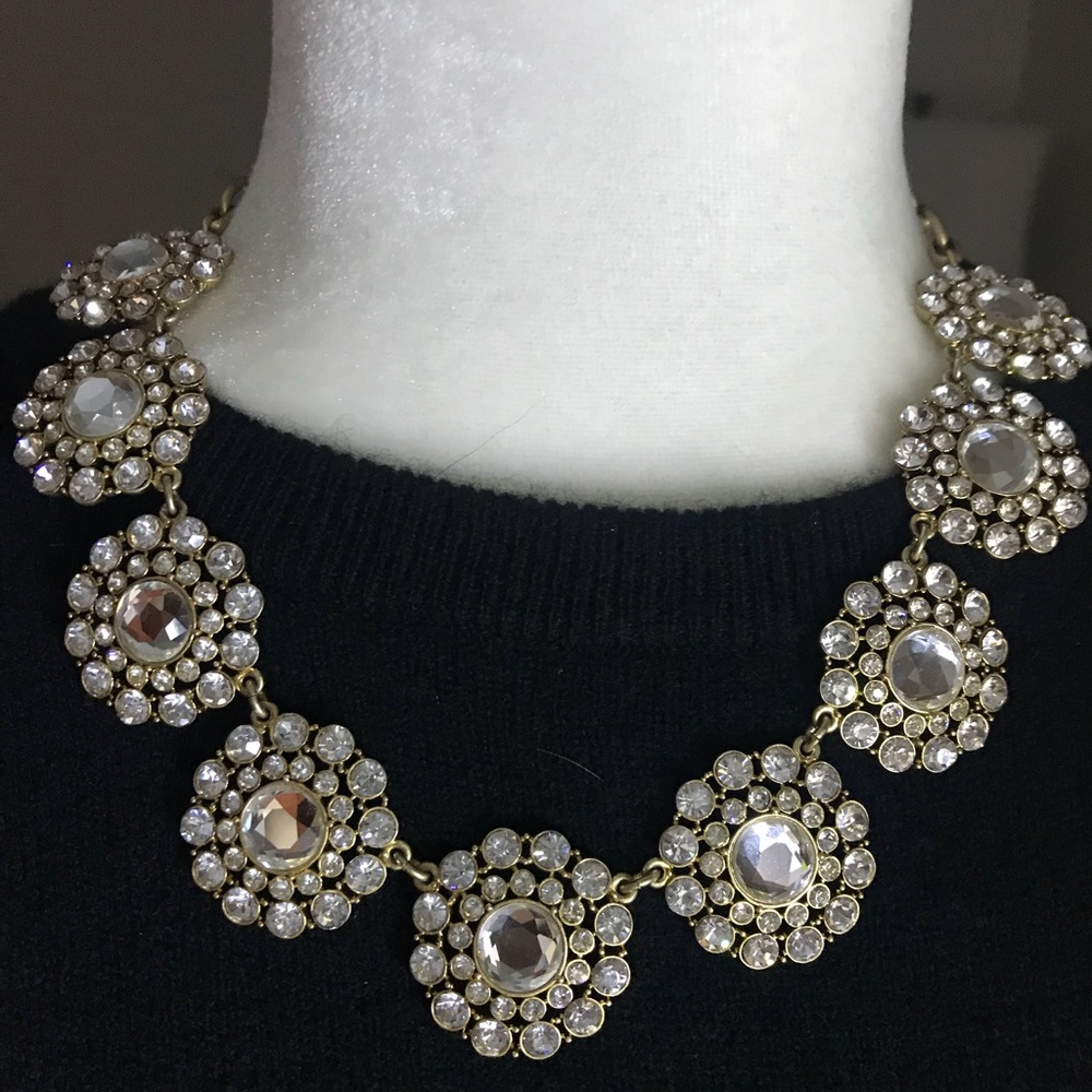 JCREW rhinestone collar necklace